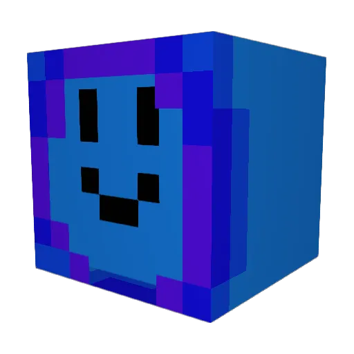 LeviaLitx Minecraft avatar head, 3D render