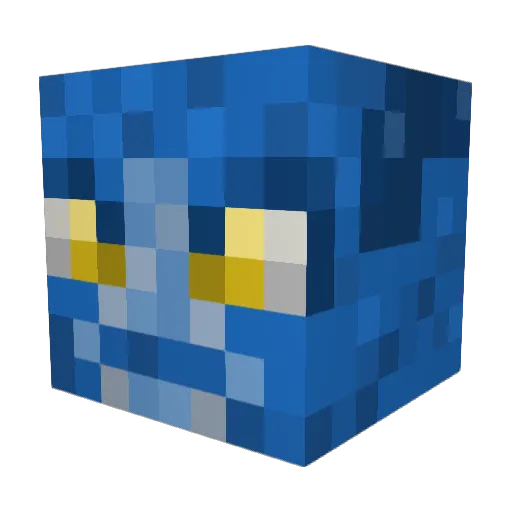 Leviaconda Minecraft avatar head, 3D render