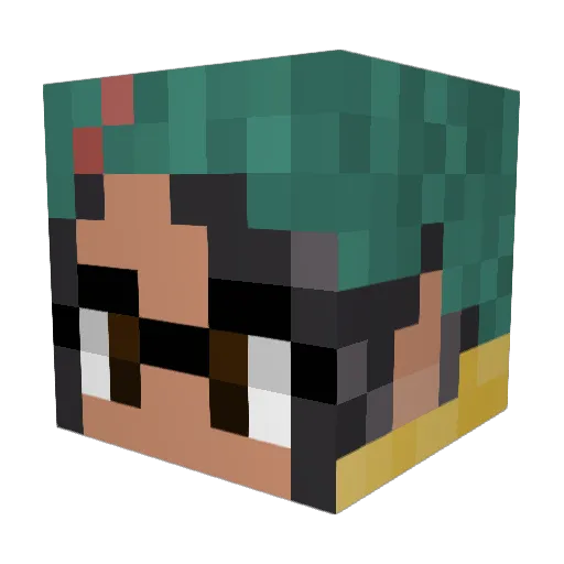 Leviathan3303 Minecraft avatar head, 3D render