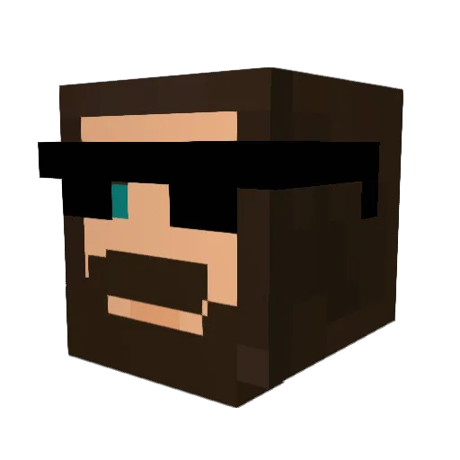 LeviathansDen Minecraft avatar head, 3D render