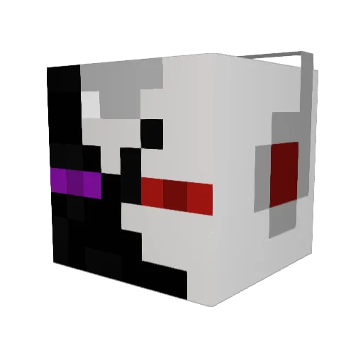 Leviatronn Minecraft avatar head, 3D render