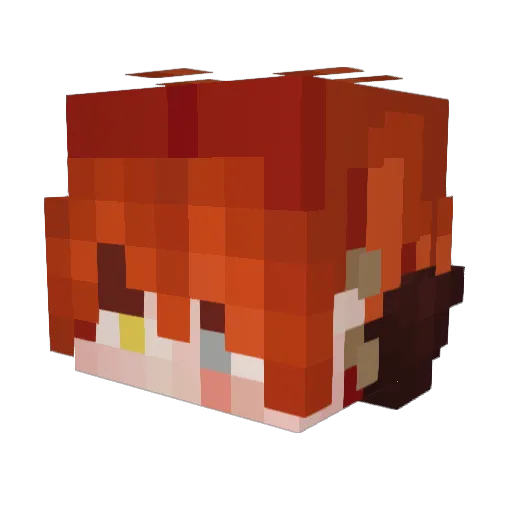 Levibreaker19 Minecraft avatar head, 3D render