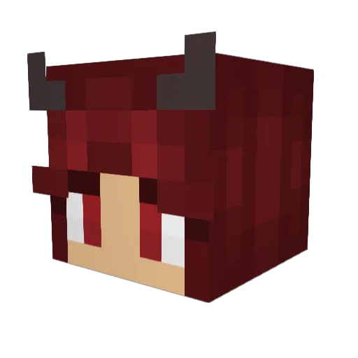 Levichan Minecraft avatar head, 3D render