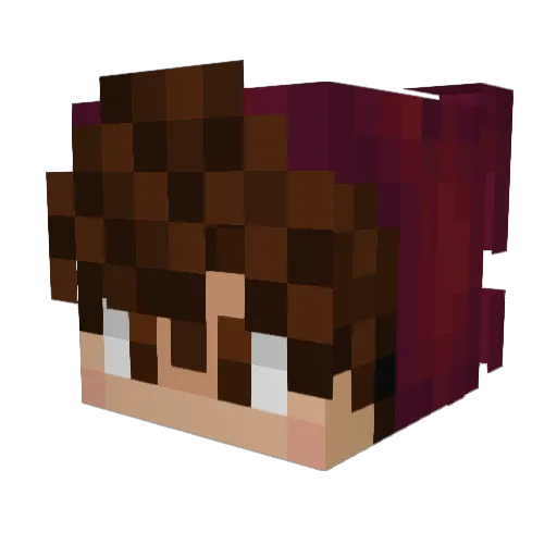 Levicloudyy Minecraft avatar head, 3D render