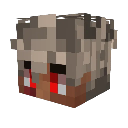 Levicorpus_ Minecraft avatar head, 3D render