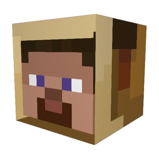 LeviiAaron Minecraft avatar head, 3D render