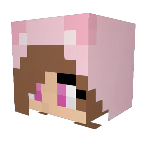 Levike265 Minecraft avatar head, 3D render