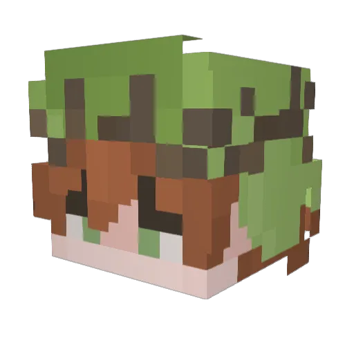 Levilon Minecraft avatar head, 3D render