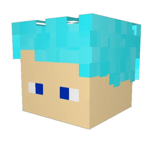 LevinLfdy Minecraft avatar head, 3D render