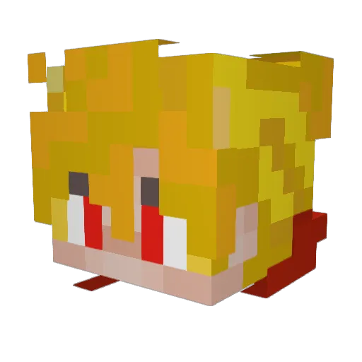 Leviorsomething_ Minecraft avatar head, 3D render