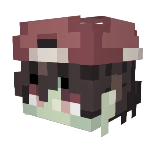 Levireu Minecraft avatar head, 3D render