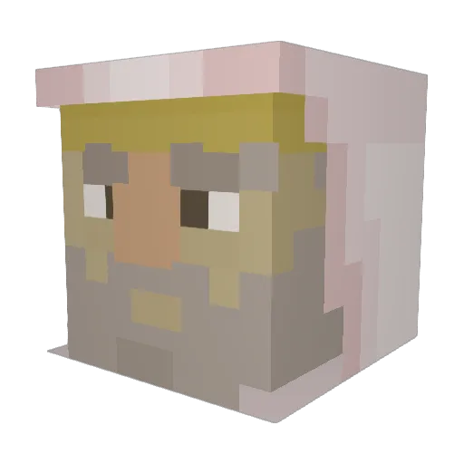 Levitan888 Minecraft avatar head, 3D render