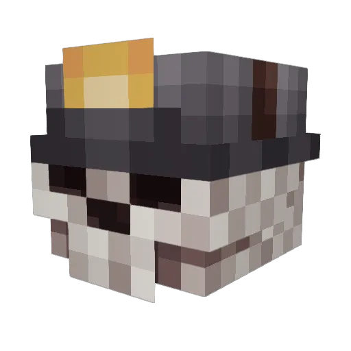 LevitatingCamel Minecraft avatar head, 3D render