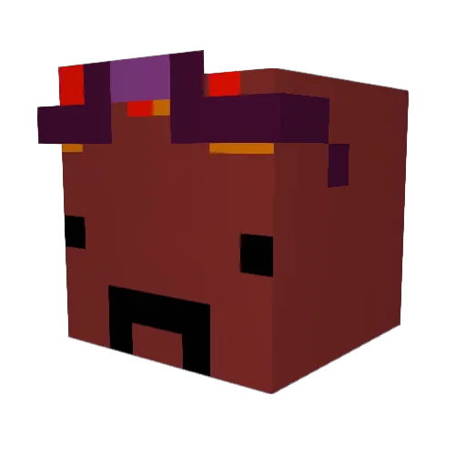 Levithy Minecraft avatar head, 3D render