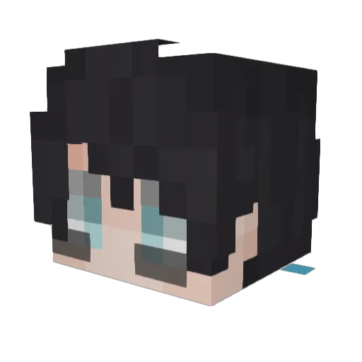 Leviti1 Minecraft avatar head, 3D render