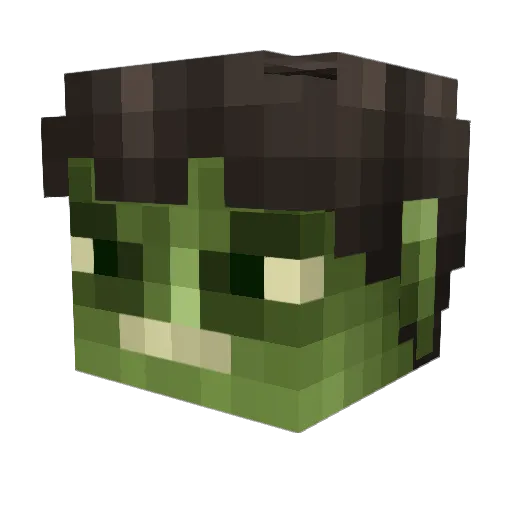Levitikicks Minecraft avatar head, 3D render