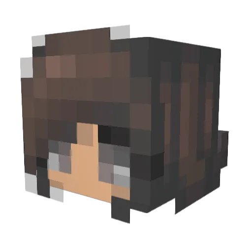Levivado7 Minecraft avatar head, 3D render