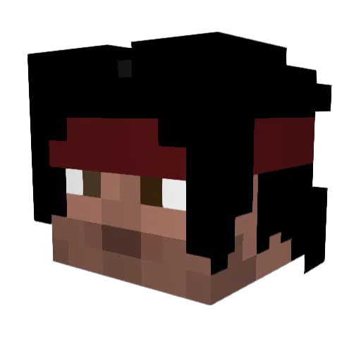 Leviys Minecraft avatar head, 3D render