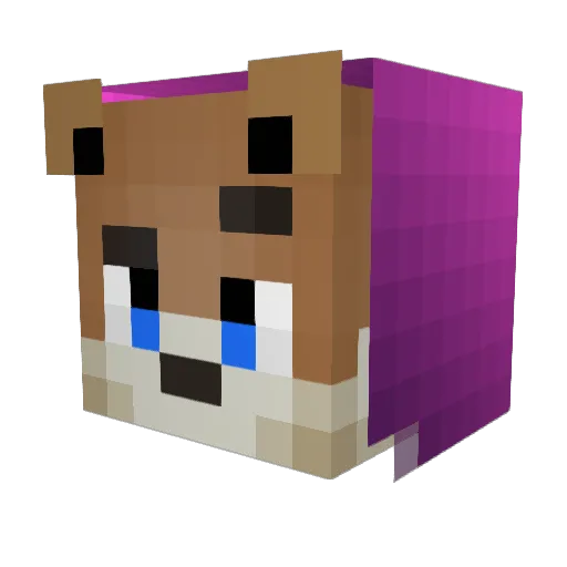 Levizsss Minecraft avatar head, 3D render