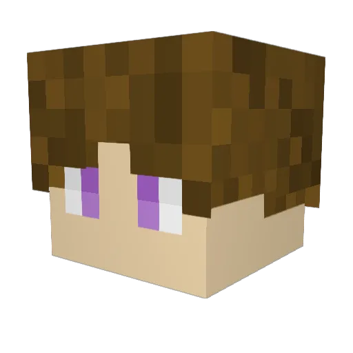 Levlike Minecraft avatar head, 3D render