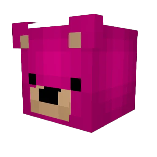 Levo39 Minecraft avatar head, 3D render