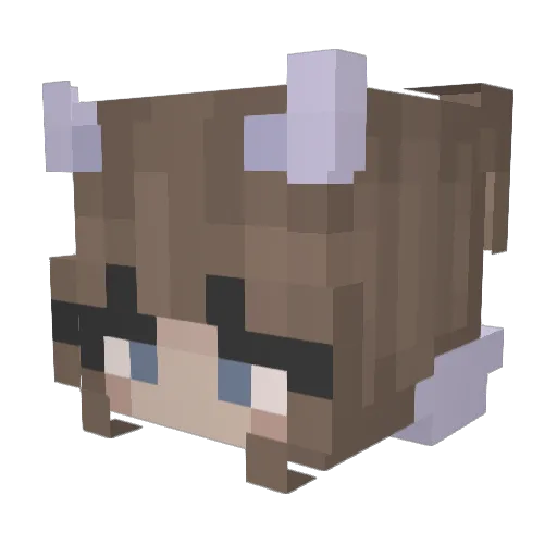 Levocraft2007 Minecraft avatar head, 3D render