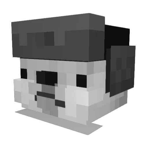 LevogIstCuteUwU Minecraft avatar head, 3D render