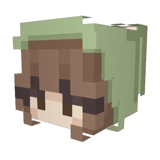 LevsDaBomb Minecraft avatar head, 3D render