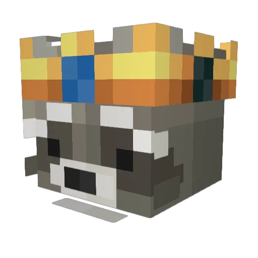 Levvi_Pega1 Minecraft avatar head, 3D render