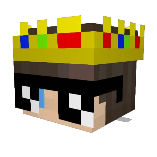 Levy_09 Minecraft avatar head, 3D render