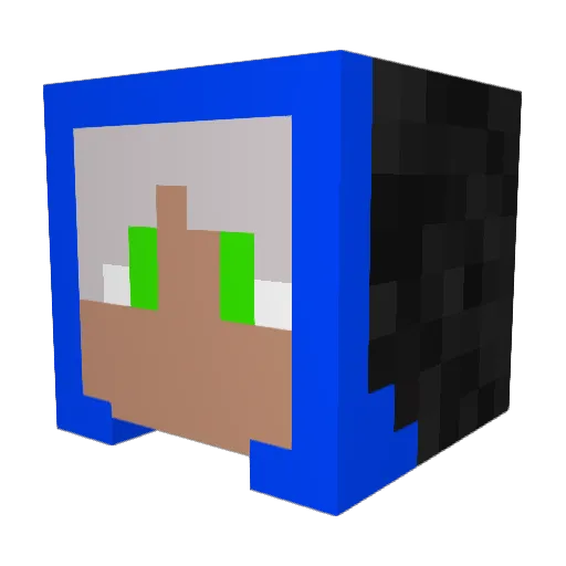 Levyathaan Minecraft avatar head, 3D render