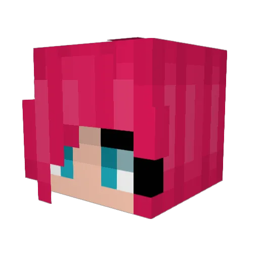 Lew2s Minecraft avatar head, 3D render