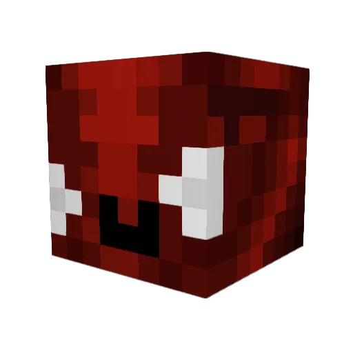 LewDrew Minecraft avatar head, 3D render