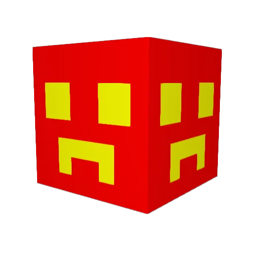 LewStan Minecraft avatar head, 3D render