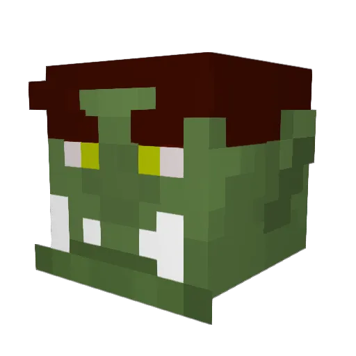 Lew_Leon Minecraft avatar head, 3D render