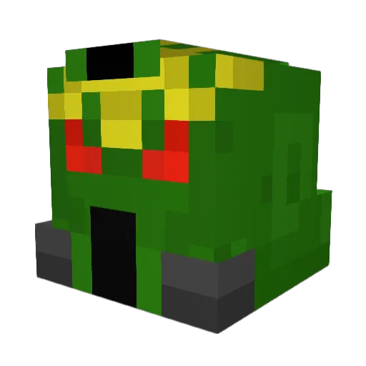 LewdySlooshi Minecraft avatar head, 3D render