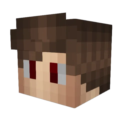 LewenoPL Minecraft avatar head, 3D render