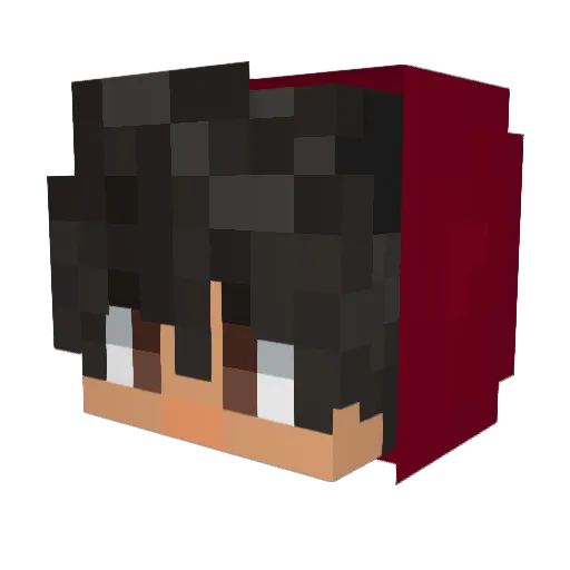 Lewerder Minecraft avatar head, 3D render