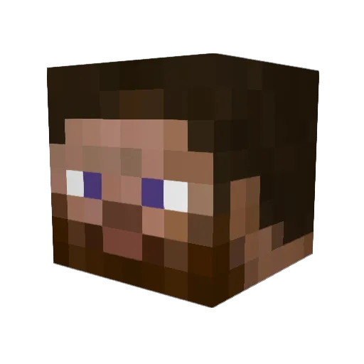 Lewes04 Minecraft avatar head, 3D render