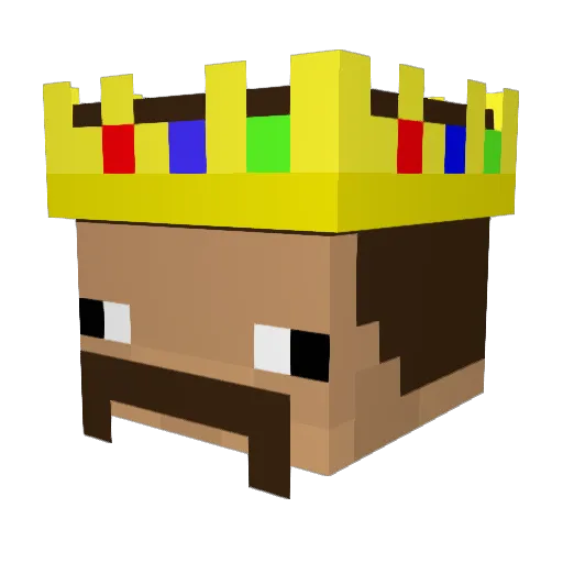 Lewey_ Minecraft avatar head, 3D render