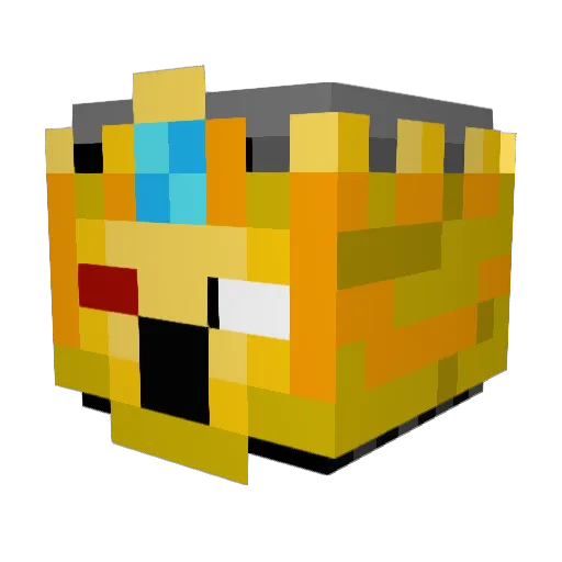 Lewi27 Minecraft avatar head, 3D render