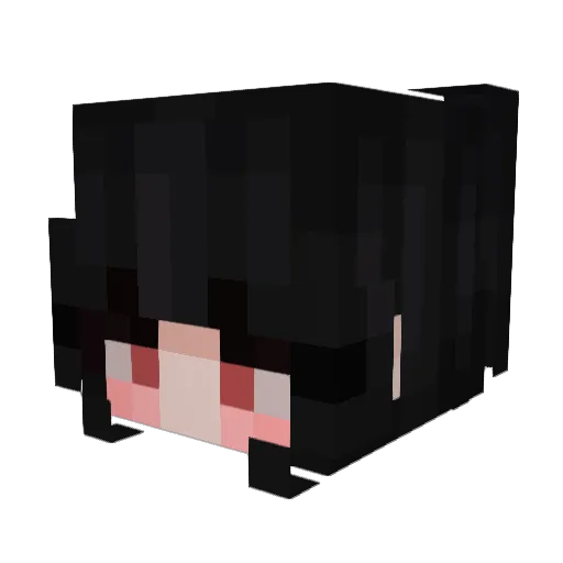 LewiSenpai Minecraft avatar head, 3D render