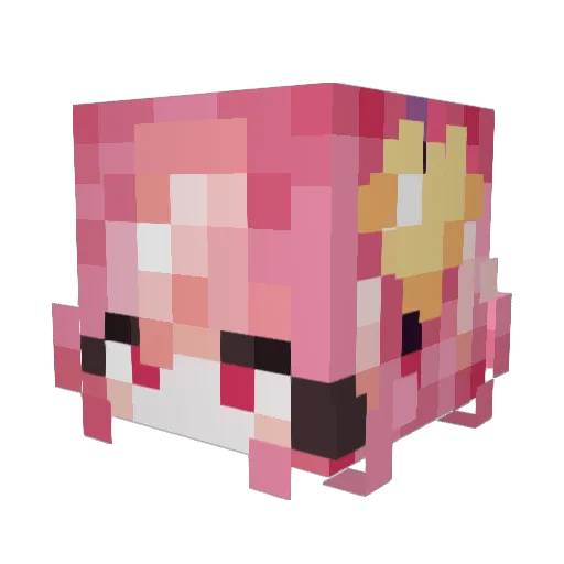 LewickiT Minecraft avatar head, 3D render