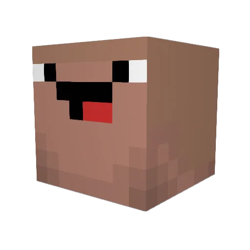 Lewiizz Minecraft avatar head, 3D render