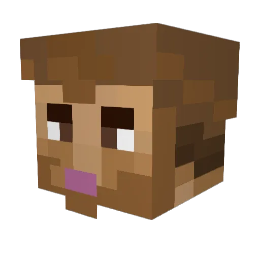 Lewis134 Minecraft avatar head, 3D render