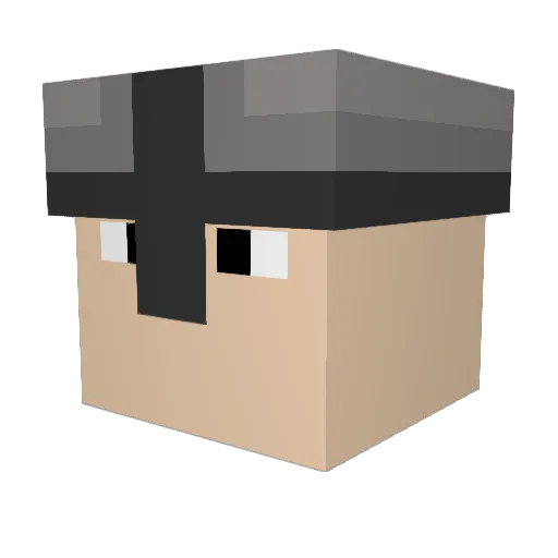 LewisDumas Minecraft avatar head, 3D render