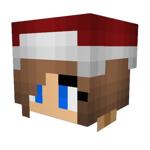 LewisTheBunny Minecraft avatar head, 3D render