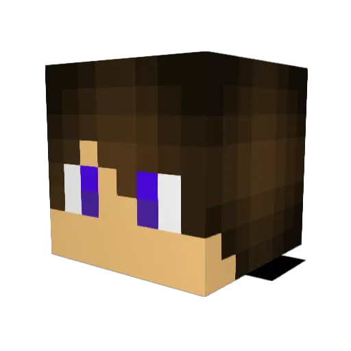 LewisTimps Minecraft avatar head, 3D render