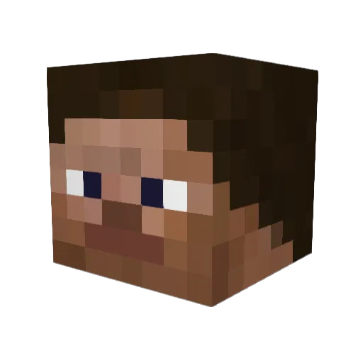 LewisWalt Minecraft avatar head, 3D render