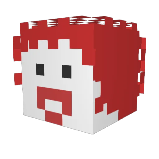 Lewis_Hyde Minecraft avatar head, 3D render